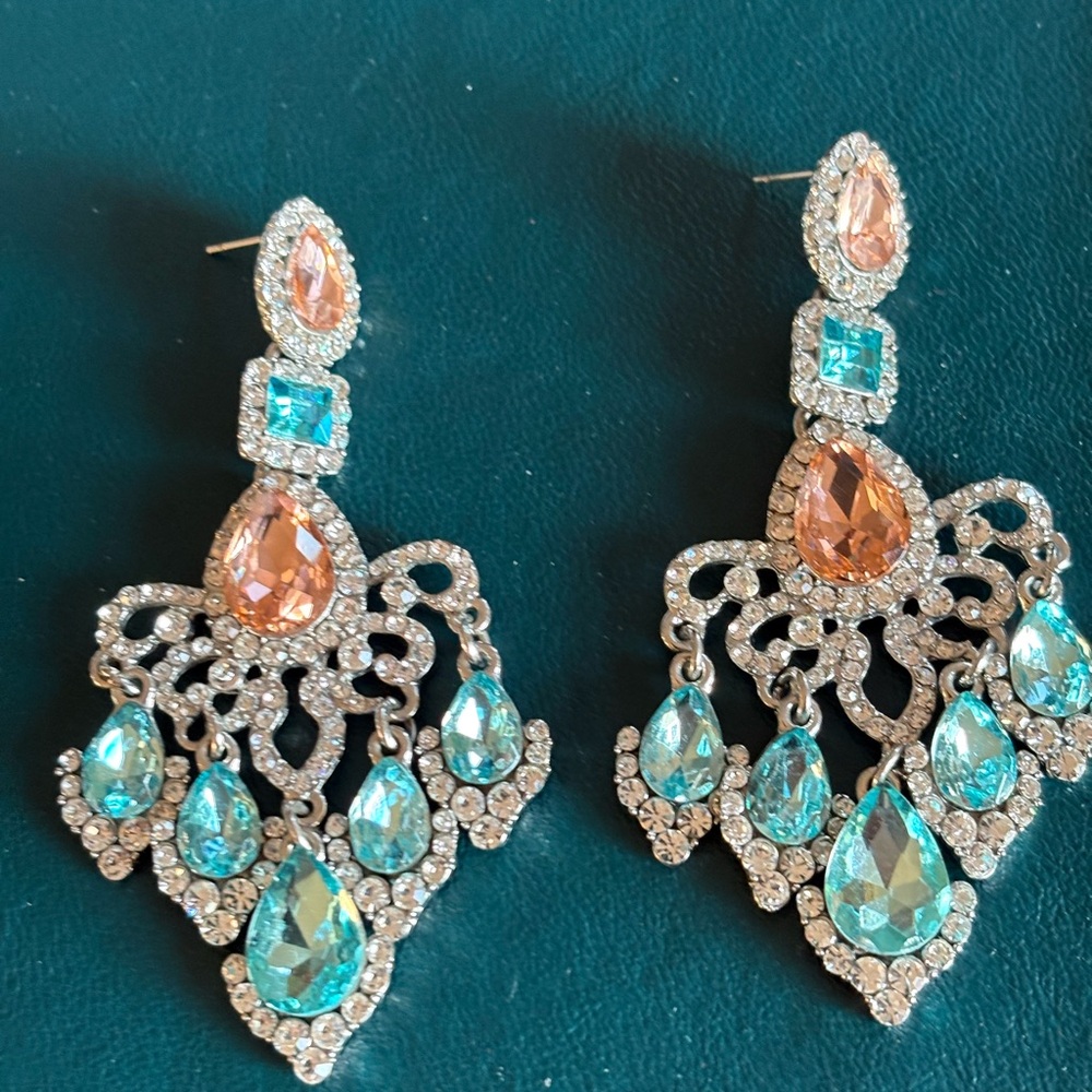 Elegant Crystal Chandelier Earrings